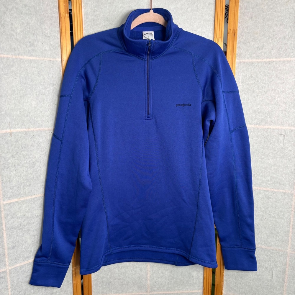 Patagonia Mens Blue‎ Quarter Zip Pullover Fleece Jacket 25035F8 Size M